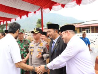 Kapolres Aceh Tengah Dampingi Gubernur Aceh dalam Kunker Penyerahan Rumah Sakit Regional Pegasing