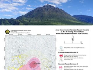 Aktivitas Gunung Burni Telong Meningkat: Zona Waspada Diperluas Hingga 3 KM