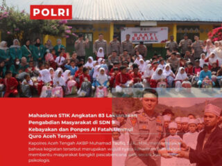 Mahasiswa STIK Angkatan 83 Laksanakan Pengabdian Masyarakat di SDN 9 Kebayakan dan Ponpes Al Fatah Ummul Quro Aceh Tengah