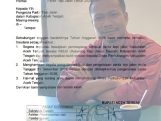 Tak Indahkan Surat Edaran Bupati :Edi syahputra Linge, Minta Copot KADISHUB Aceh Tengah.