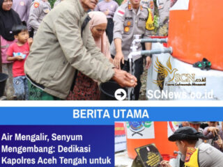 Air Mengalir, Senyum Mengembang: Dedikasi Kapolres Aceh Tengah untuk Masyarkat Terdampak.