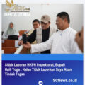 Sidak Laporan HKPN Inspektorat, Bupati Haili Yoga : Kalau Tidak Laporkan Saya Akan Tindak Tegas