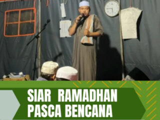 Tour Siar Ramadan di Wilayah Bencana, Tengku Ridwan Bintang Isi Tarawih hingga Pengajian di Pengungsian Delung Sekinel.