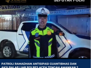 Patroli Ramadhan Antisipasi Guantibmas dan Aksi Balap Liar Polres Aceh Tengah Amankan 2 Sepeda Motor Drag