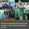Danrem 011/Lilawangsa Resmikan Rumah Layak Huni Untuk Lansia Kurang Mampu di Pidie