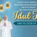 Camat Pintu Rime Gayo Mulyadi, S.Pd., M.Si Mengucapkan Selamat Hari Raya Idul Fitri 1447 H/2026 M