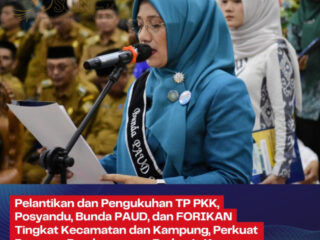 Pelantikan dan Pengukuhan TP PKK, Posyandu, Bunda PAUD, dan FORIKAN Tingkat Kecamatan dan Kampung, Perkuat Program Pembangunan Berbasis Kampung di Aceh Tengah