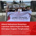 Aliansi Mahasiswa Nusantara Laporkan Saiful Mujani Ke Polda Metrojaya Dugaan Penghasutan 