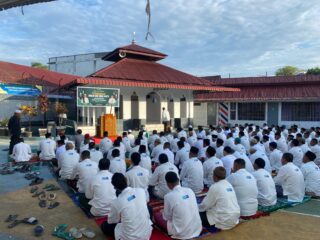 Lapas Kota Bakti Peringati Idul Adha dengan Sholat Berjamaah dan Penyembelihan Kurban