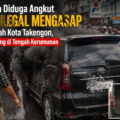 Avanza Diduga Angkut BBM Ilegal Mengasap di Tengah Kota Takengon, Sopir Hilang di Tengah Kerumunan.