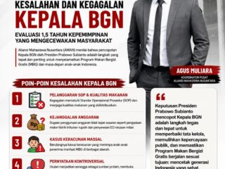 Aliansi Mahasiswa Nusantara Apresiasi Ketegasan Presiden Prabowo Copot Kepala BGN Demi Perbaikan Program Makan Bergizi Gratis