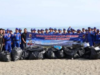 Ditpolairud Polda Aceh Gelar Aksi ASRI di Pantai Syiah Kuala, Wujud Kepedulian Lingkungan Pesisir