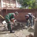 Babinsa Koramil 06/Jagong dan Warga Gelar Karya Bakti di Desa Gegarang.
