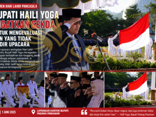 Momen Hari Lahir Pancasila, Bupati Haili Yoga Ingatkan Sekda Untuk Mengevaluasi ASN Yang Tidak Hadir Upacara