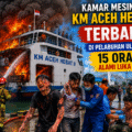 Kamar Mesin KM Aceh Hebat II Terbakar di Pelabuhan Ulee Lheue, 15 Orang Alami Luka Bakar.