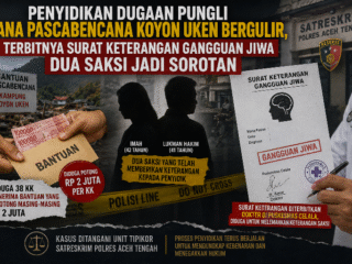 Penyidikan Dugaan Pungli Dana Bansos Pascabencana Koyon Uken Bergulir, Terbitnya Surat Keterangan Gangguan Jiwa Dua Saksi Jadi Sorotan