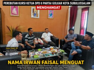 Irwan Faisal Kantongi Dukungan Mayoritas Jelang Musda V Golkar Subulussalam, Peluang Pimpin DPD II Kian Menguat