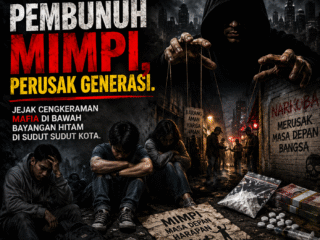 (Pembunuh Mimpi, Perusak Generasi)  Jejak Cengkeraman Mafia di Bawah Bayangan Hitam di Sudut Sudut Kota.   