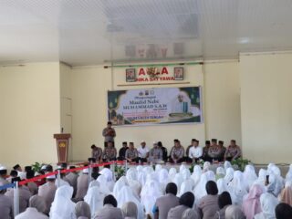 Maulid Nabi di Polres Aceh Tengah, Kapolres Ajak Personel Teladani Akhlak Rasulullah dalam Pengabdian
