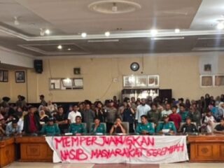 Formasket Tak Pulang dengan Tangan Kosong, 9 Poin Kesepakatan Huntap Serempah Diteken  Kesepakatan di Gedung DPRK.
