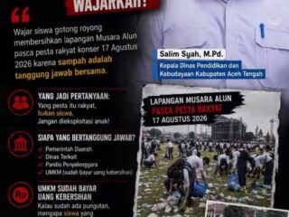 Usai Pesta Rakyat, Siswa Dikerahkan Angkut Sampah: Pendidikan Karakter atau Pengalihan Tanggung Jawab?