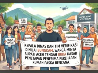 Kepala Dinas dan Tim Verifikasi Dinilai Bungkam, Warga Minta Bupati Aceh Tengah Buka Dasar Penetapan Penerima Perehapan Rumah Paska Bencana. 