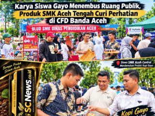 Karya Siswa Gayo Menembus Ruang Publik, Produk SMK Aceh Tengah Curi Perhatian di CFD Banda Aceh